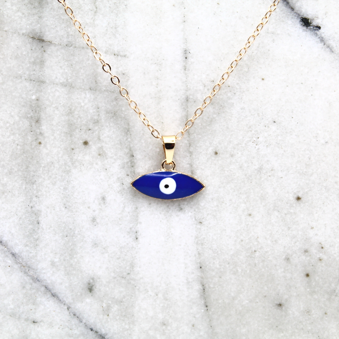 Dainty Evil Eye Charm Necklace