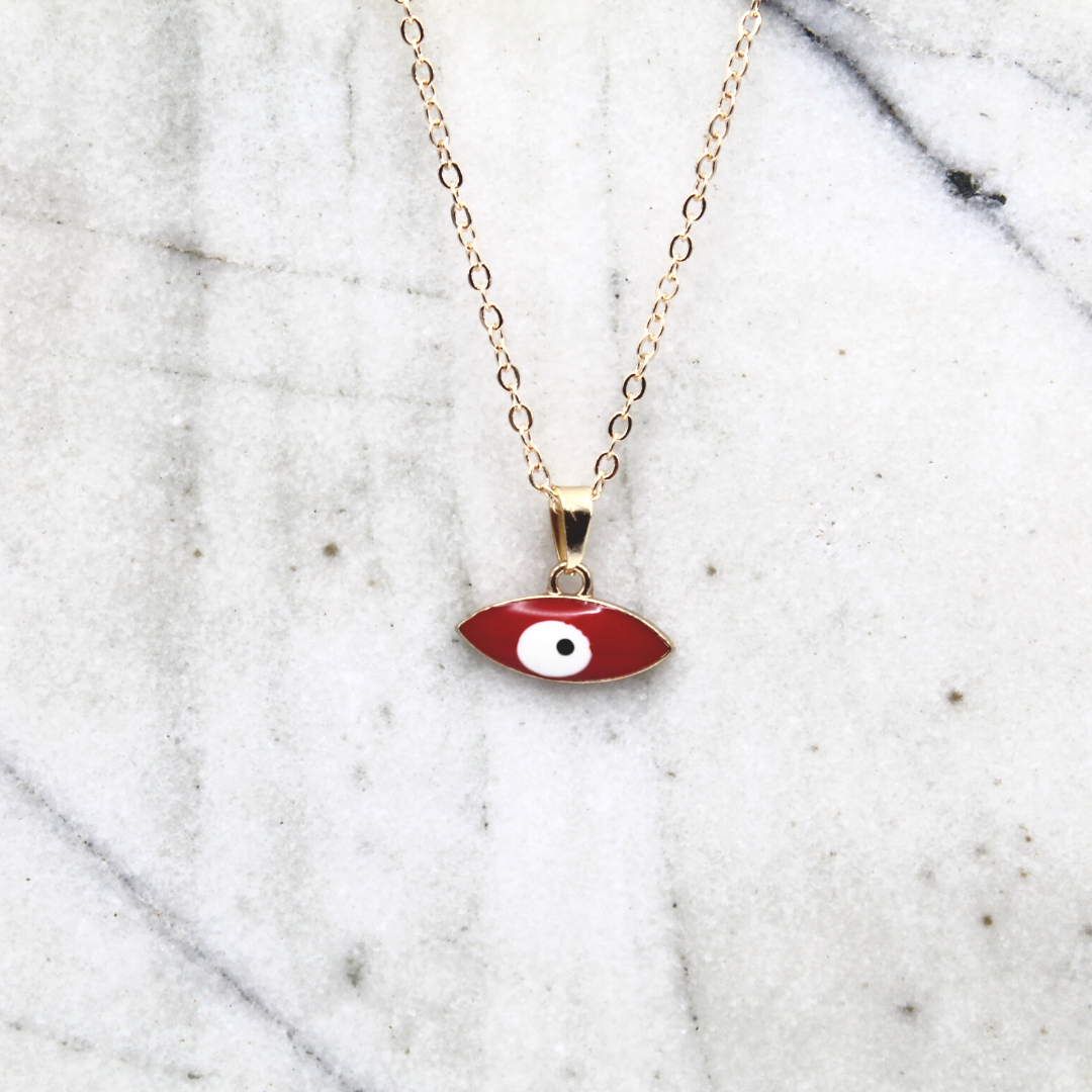 Dainty Evil Eye Charm Necklace