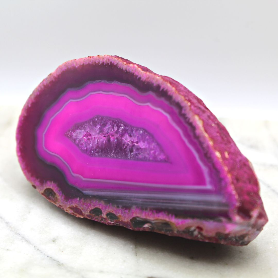 Pink Agate Geode