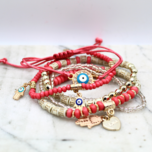 Stacked Beaded Bracelet