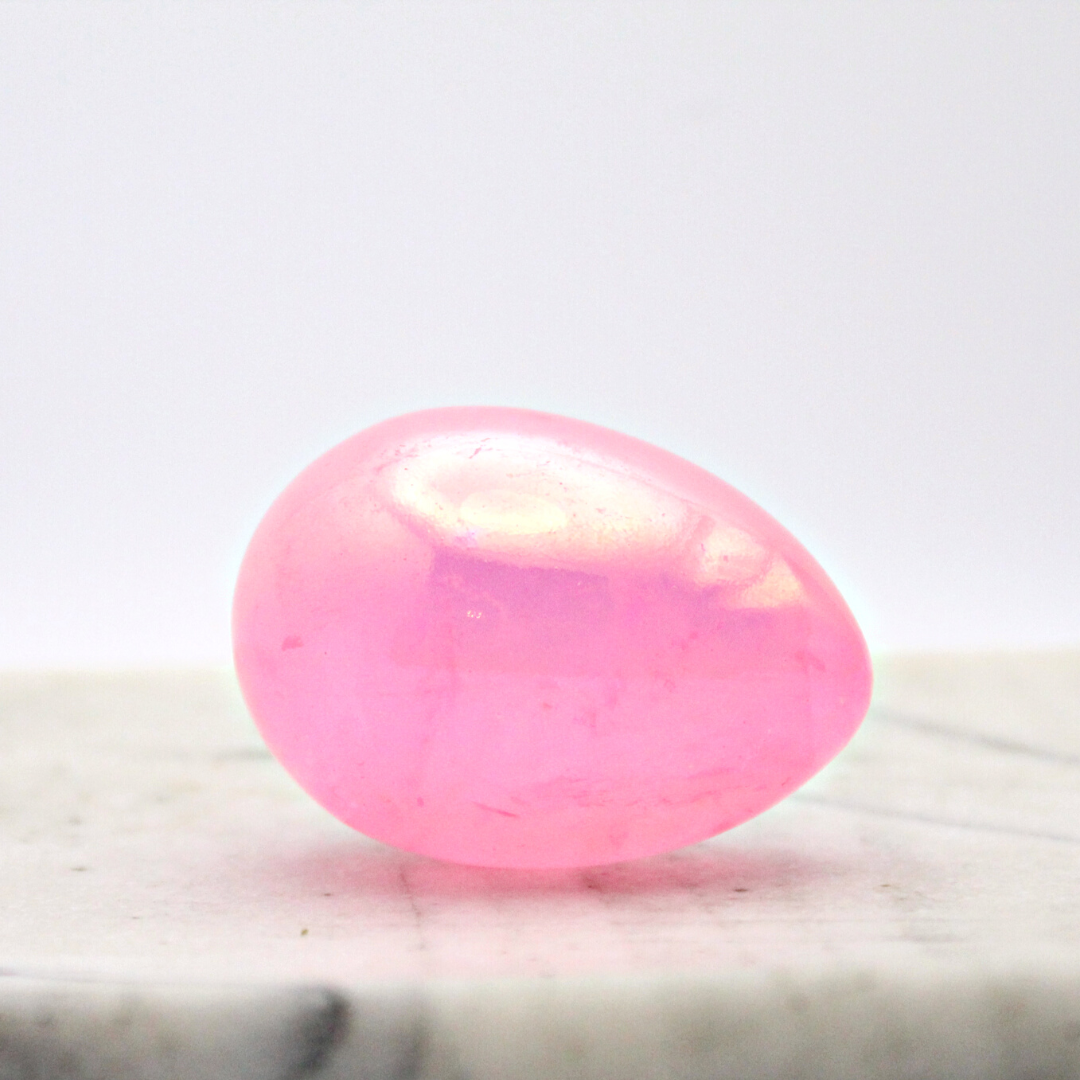 Aura Rose Quartz Eggs